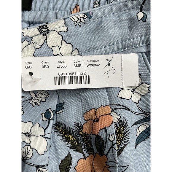 NWT! J. Crew High-Rise Crop Pants in Garden Floral Light Blue 6‎ Lined Pockets - Picture 5 of 12
